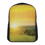 Sunrise Field Print Casual Backpack