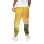 Sunrise Field Print Cotton Pants