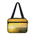 Sunrise Field Print Double Strap Bible Bag