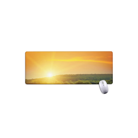 Sunrise Field Print Extended Mouse Pad