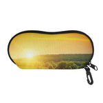 Sunrise Field Print Glasses Case