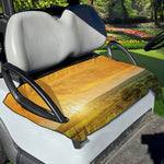 Sunrise Field Print Golf Cart Seat Cover