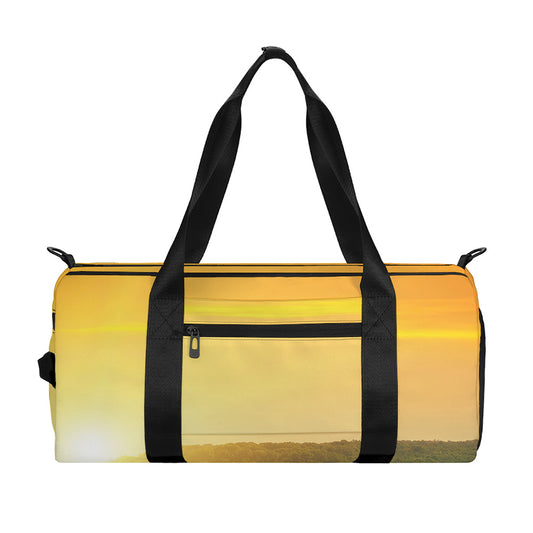 Sunrise Field Print Gym Bag