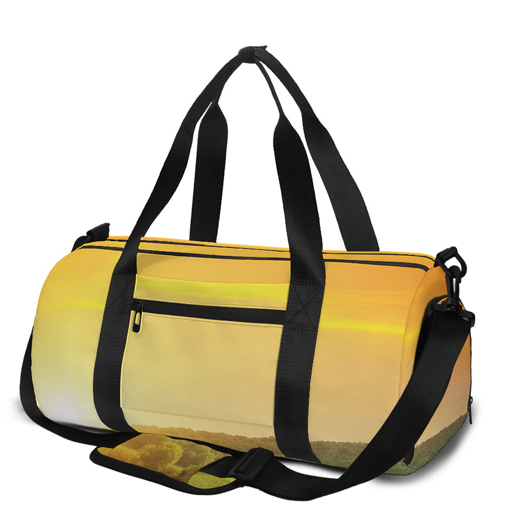 Sunrise Field Print Gym Bag