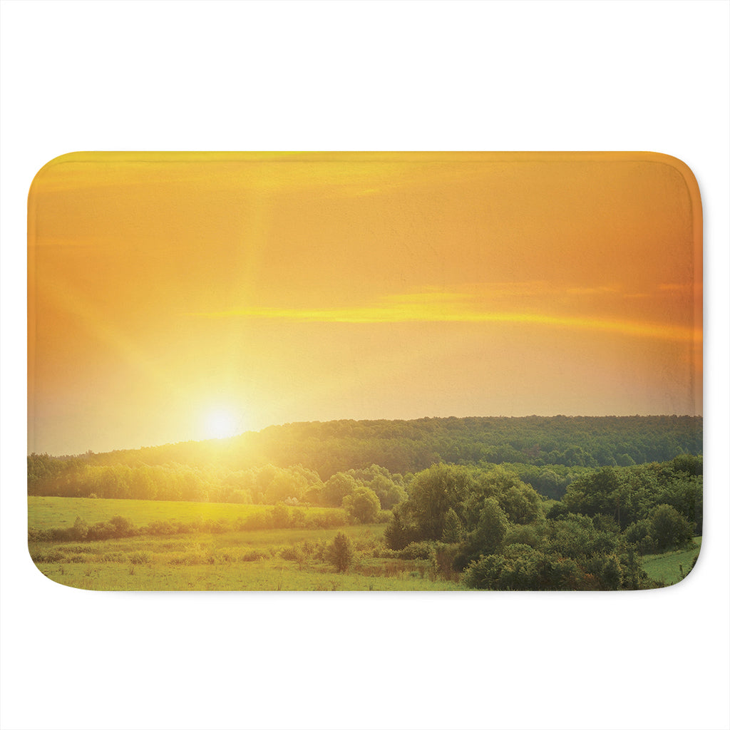 Sunrise Field Print Indoor Door Mat