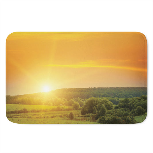 Sunrise Field Print Indoor Door Mat