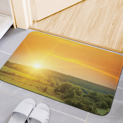 Sunrise Field Print Indoor Door Mat