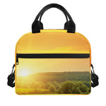 Sunrise Field Print Insulated Lunch Bag