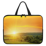 Sunrise Field Print Laptop Sleeve With Handle