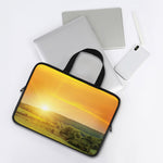Sunrise Field Print Laptop Sleeve With Handle