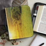 Sunrise Field Print Leather Bible Cover