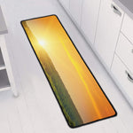 Sunrise Field Print Long Kitchen Mat