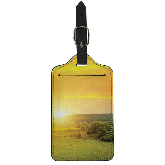 Sunrise Field Print Luggage Tag