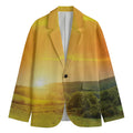 Sunrise Field Print Men's Blazer