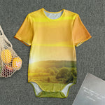 Sunrise Field Print Men's Bodysuit