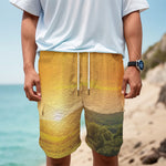 Sunrise Field Print Men's Cargo Shorts