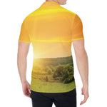 Sunrise Field Print Men's Shirt