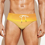 Sunrise Field Print Men's Swim Briefs