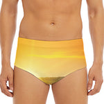 Sunrise Field Print Men's Triangle Swim Briefs