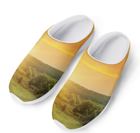 Sunrise Field Print Mesh Casual Shoes