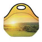 Sunrise Field Print Neoprene Lunch Bag
