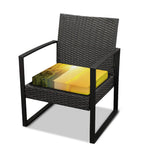 Sunrise Field Print Outdoor Seat Cushion Cover