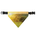 Sunrise Field Print Over The Collar Dog Bandana