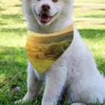 Sunrise Field Print Over The Collar Dog Bandana