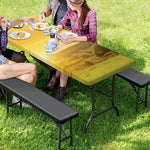 Sunrise Field Print Picnic Table Cover
