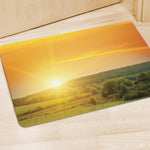 Sunrise Field Print Polyester Doormat