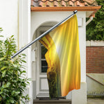 Sunrise Field Print Polyester Flag