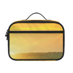 Sunrise Field Print Portable Lunch Bag