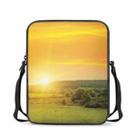 Sunrise Field Print Rectangular Crossbody Bag