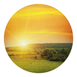 Sunrise Field Print Round Blanket