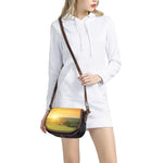 Sunrise Field Print Saddle Bag