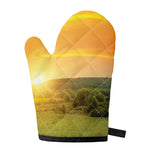 Sunrise Field Print Single Oven Mitt