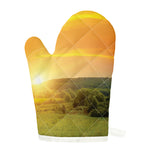 Sunrise Field Print Single Oven Mitt