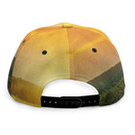 Sunrise Field Print Snapback Cap