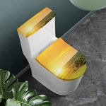 Sunrise Field Print Toilet Lid And Tank Cover Set