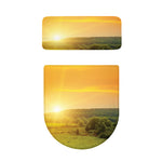 Sunrise Field Print Toilet Lid And Tank Cover Set