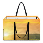 Sunrise Field Print Utility Tote Bag