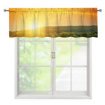 Sunrise Field Print Window Valance
