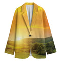 Sunrise Field Print Women's Blazer