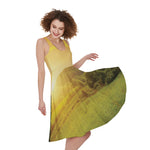 Sunrise Field Print Women's Sleeveless Dress