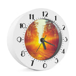 Sunrise Forest Print Alarm Clock