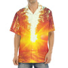 Sunrise Forest Print Aloha Shirt