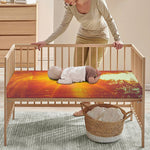 Sunrise Forest Print Baby Crib Sheet