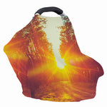 Sunrise Forest Print Baby Seat Cover