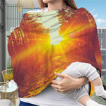 Sunrise Forest Print Baby Seat Cover