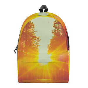 Sunrise Forest Print Backpack